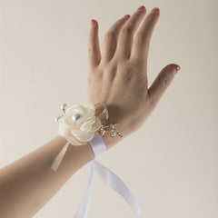Faux Pearl Flower Wristband Women's Ornament Accessories