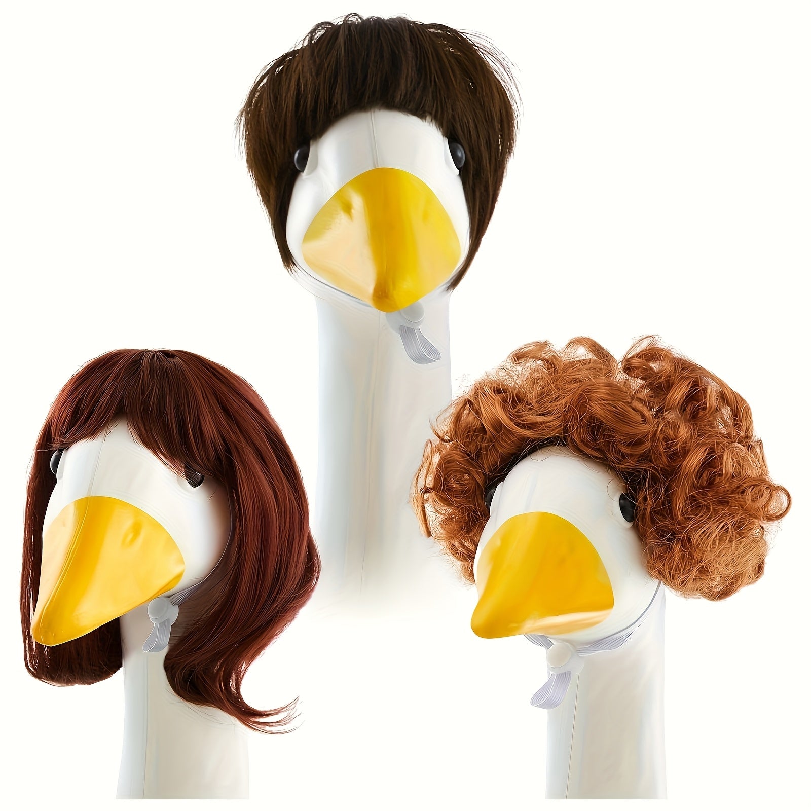 Adorable Goose Costume Wig 3 Styles Soft and Hand Washable