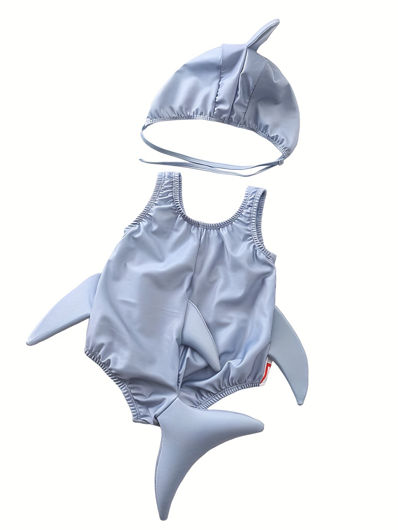 Toddler Boys Shark Swimsuit With Sponges Baby Bathing Suit
