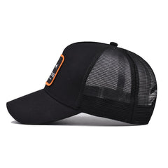 Fish Bone Embroidered Snapback Hats Hip Hop Dad Trucker Mesh Bonnet