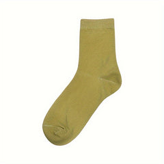 10 Pairs Women's Crew Socks Breathable & Comfy Mid Tube Stockings