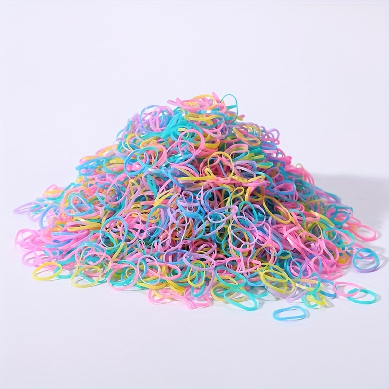 100pcs Colorful Hair Ties for Baby Girls - Ponytails & Scrunchies