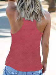 Floral Print Sleeveless Tank Top for Summer