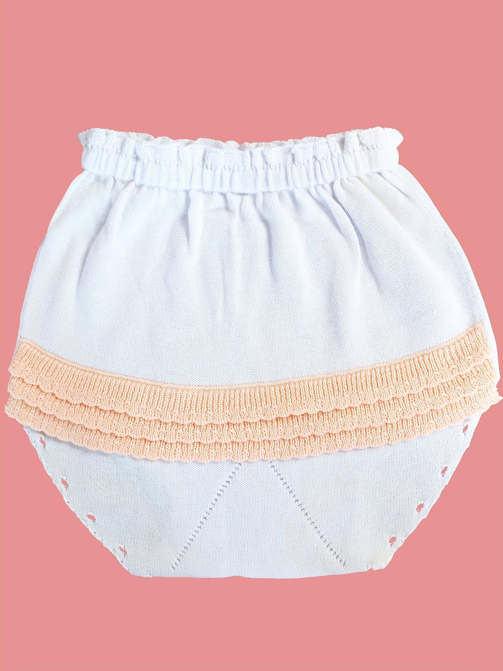 Baby Girls Casual Knit Ruffled Cotton Panties