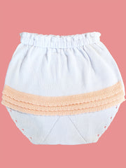 Baby Girls Casual Knit Ruffled Cotton Panties