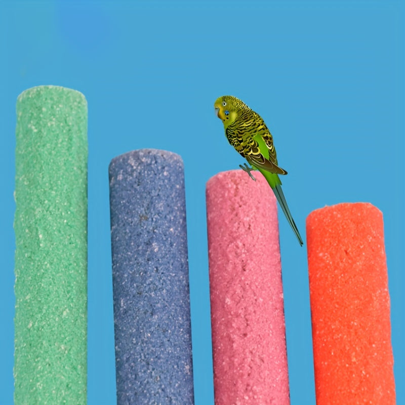 Bird Perch Stand with Paw Grinding Stick for Parrot Cage