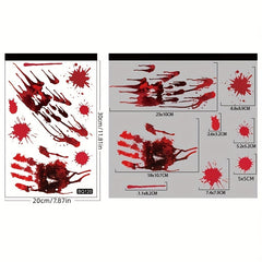 43PCS Halloween Window Clings Bat Spider Witch Window Stickers