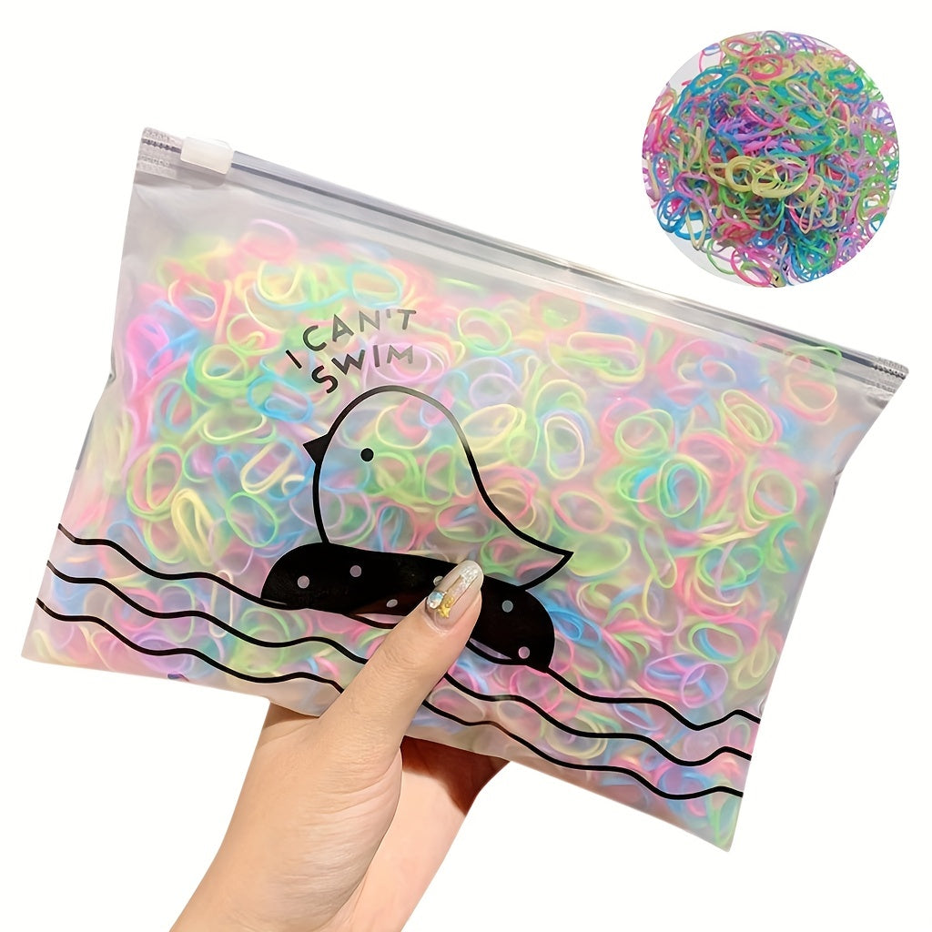 1000pcs Girl Colorful Hair Rubber Bands Baby Accessories