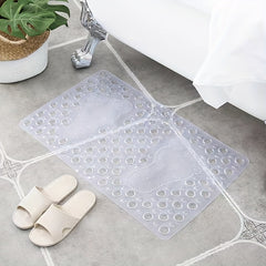 Anti-Slip Shower Stall Mat With Drain Holes & Suction Cup