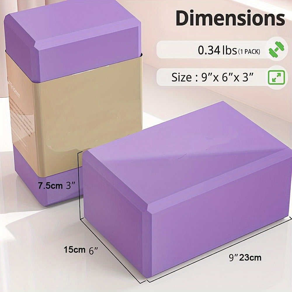 Soft Non Slip Yoga Block Lightweight Fitness Brick Yoga Accessories