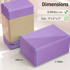 Soft Non Slip Yoga Block Lightweight Fitness Brick Yoga Accessories
