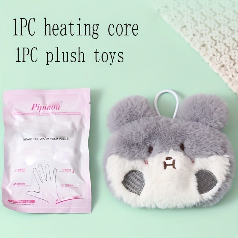 Cartoon Self-heating Hand Warmer Mini Plush Bag