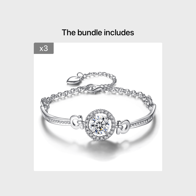 Rhinestone Chain Bracelet Girls Decorative Accessories
