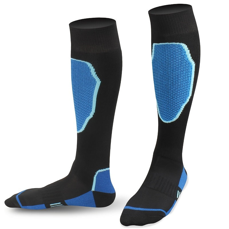 Men's Heated Ski Socks Winter Thermal Crew Boot Socks for Cold Weather