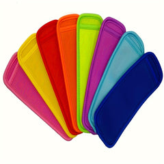 6pcs Neoprene Popsicle Holders Insulated Sleeves for Freezer Pops