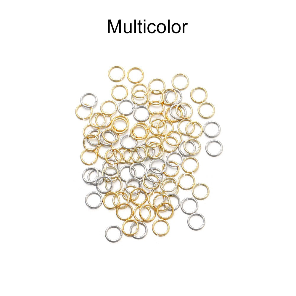 3-10mm 18K Golden Copper Jump Rings Split Rings 50-200pcs for DIY Jewelry Making