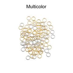 3-10mm 18K Golden Copper Jump Rings Split Rings 50-200pcs for DIY Jewelry Making