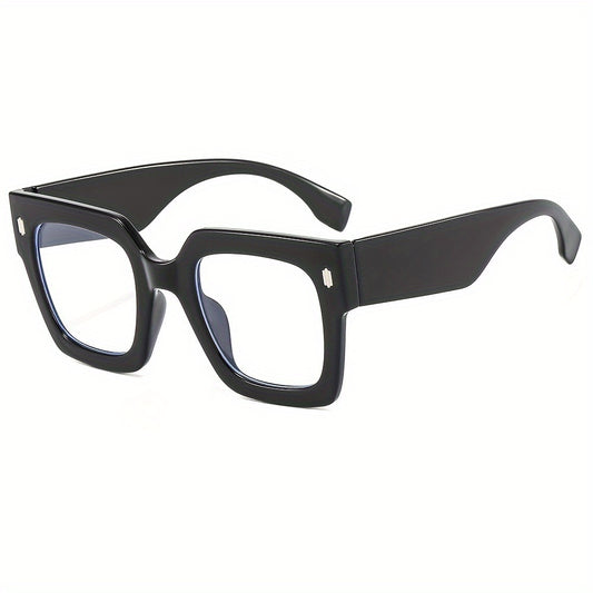 Square Clear Lens Glasses For Women Men Block Anti Light Glasses