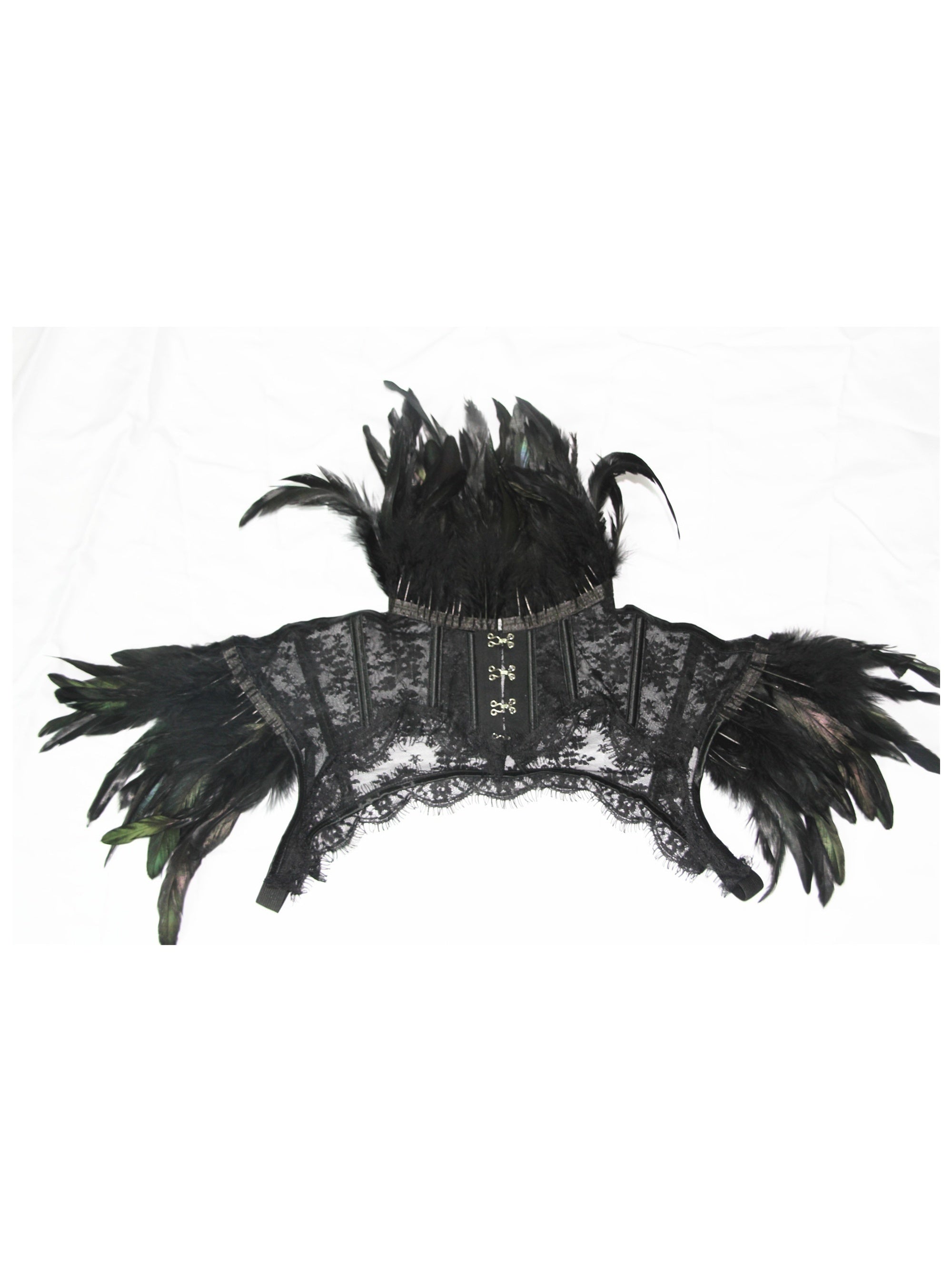 Feather Neck Lace Shawl Costume for Performance Bar Cosplay