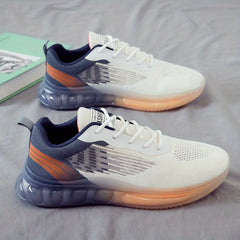 Men's Lace up Cushioned Sneakers Athletic Shoes