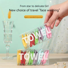 14pcs Disposable Compressed Towels for Camping Portable Face Cleansing Towels