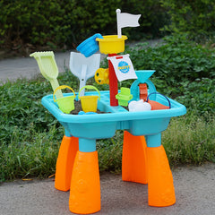 Sand Pit and Water Table Garden Kids Toy Activity Playset