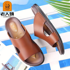 LAORENTOU Men's Non Slip Sandals Comfy Beach Shoes Summer