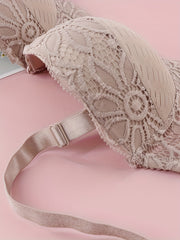 2 Pack Plus Size Bra Set Women's Plus Striped Lace Underwire T shirt Bra Set