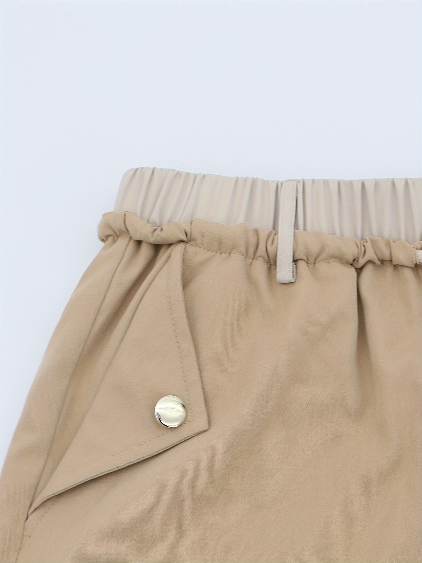 Wide Leg Cargo Pants with Flap Pockets for Women