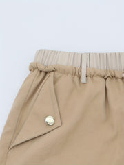 Wide Leg Cargo Pants with Flap Pockets for Women