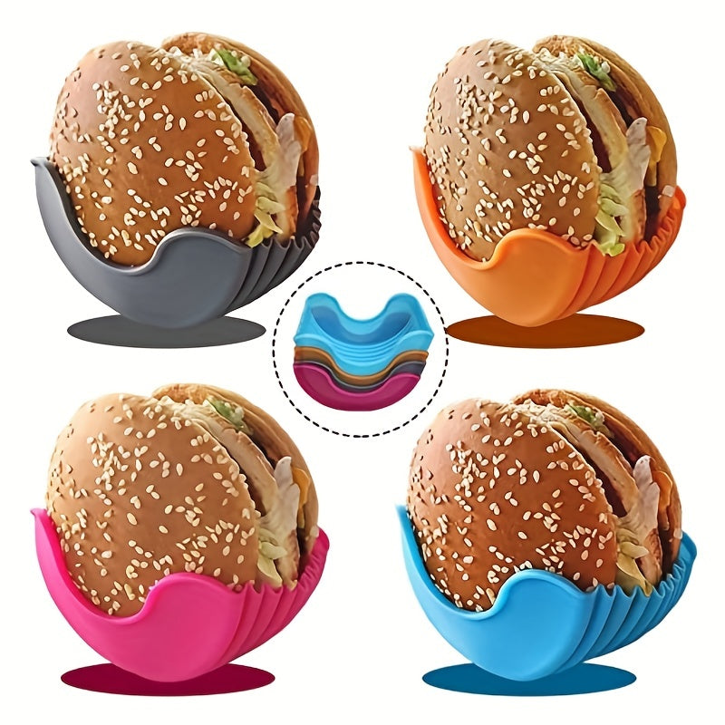 Reusable Silicone Hamburger Holder Anti-dropping Non-Food Cookware