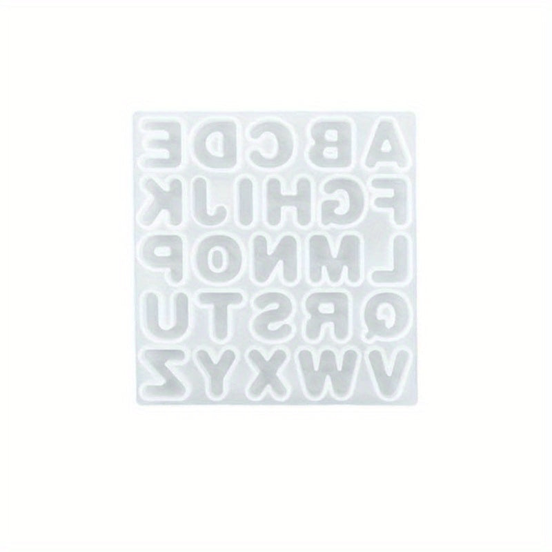 Resin Mold Letter Keychain Pendant Silicone Mould DIY Crafts