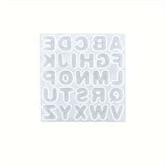 Resin Mold Letter Keychain Pendant Silicone Mould DIY Crafts