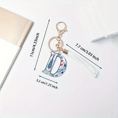 English Alphabet Keychain Pendant for Keys Backpacks Wallets