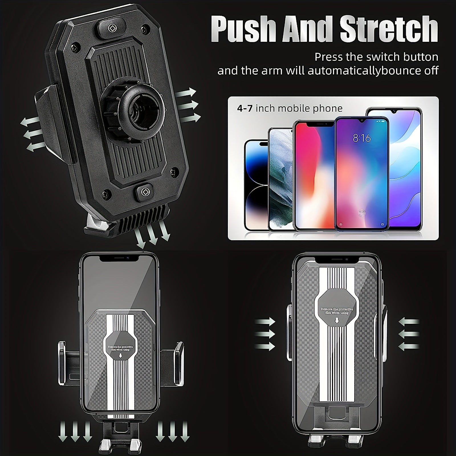 Universal Car Phone Holder Mount Dashboard Windshield Suction Cup