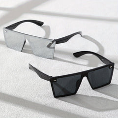 2 Pairs Men's Classic Square Rimless Sunglasses