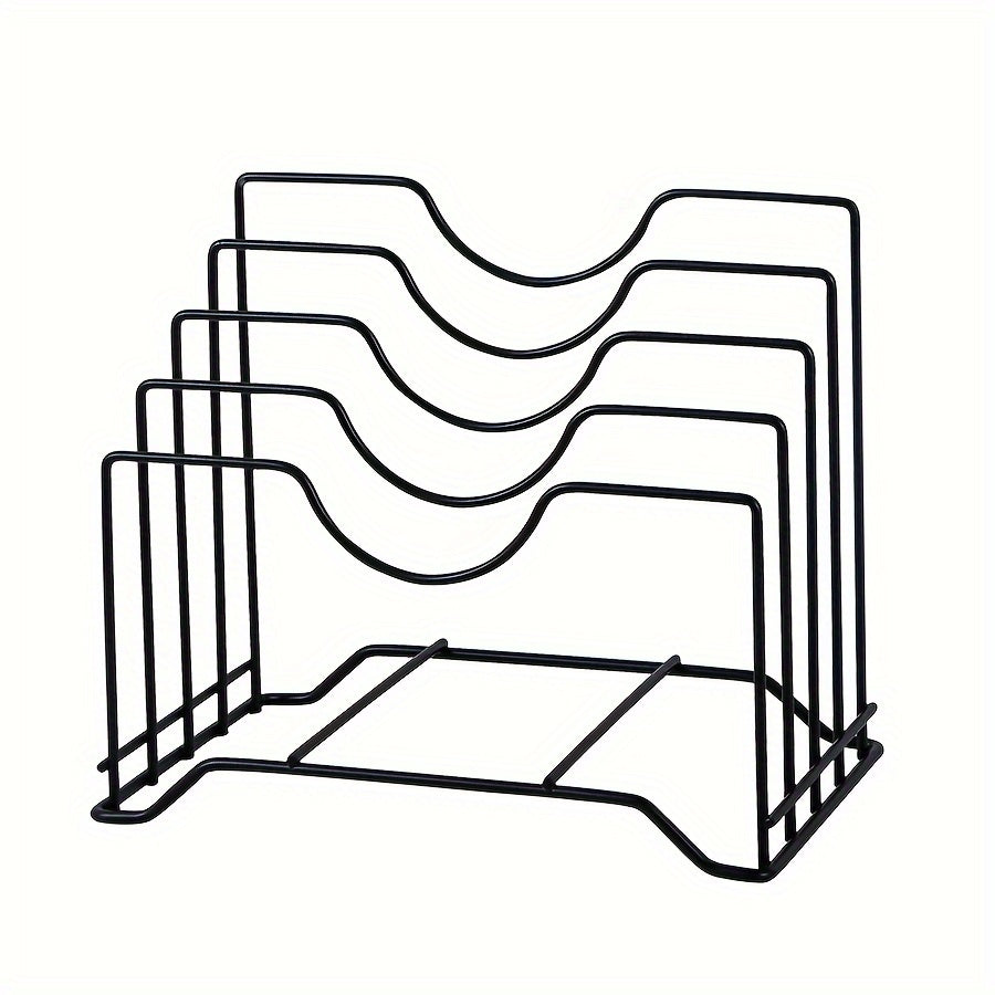 Metal Iron Pot Lid Rack Chopping Board Storage Kitchen Organizer