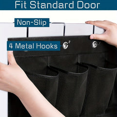 Over the Door Shoe Storage with 28 Deep Pockets and 4 Hooks
