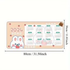 Cartoon Anime Mouse Pad Calendar Waterproof Anti-Slip Spring Style