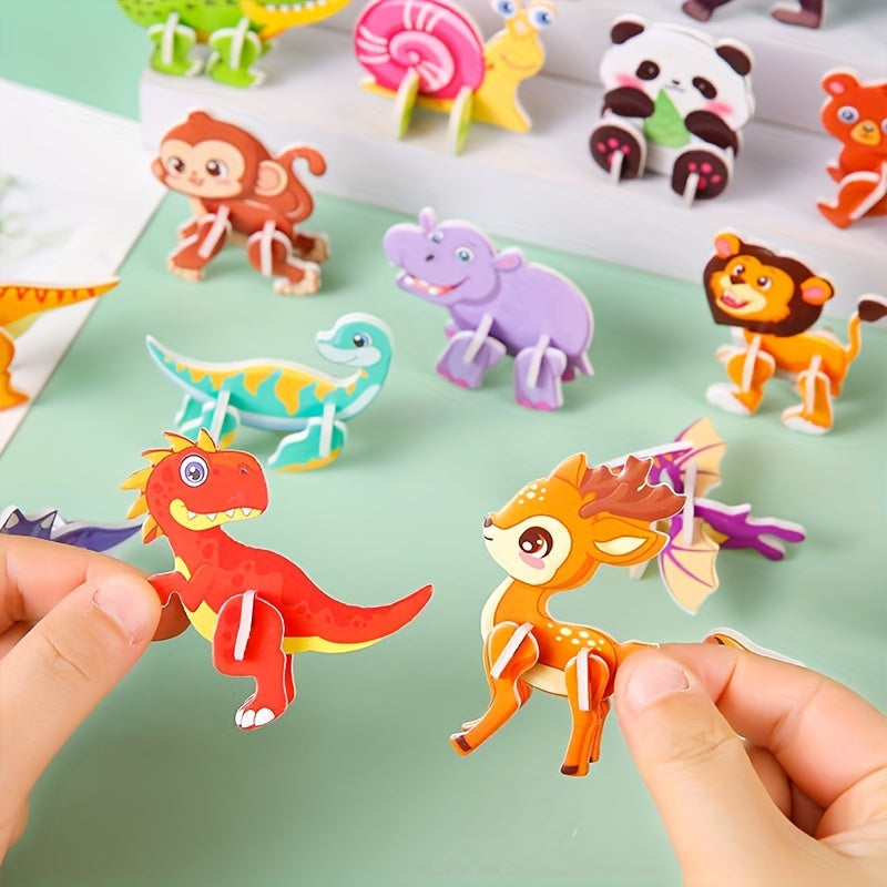 50pc Animal Puzzle Party Favors - 3D Jigsaw Puzzles