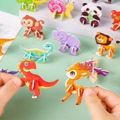 50pc Animal Puzzle Party Favors - 3D Jigsaw Puzzles