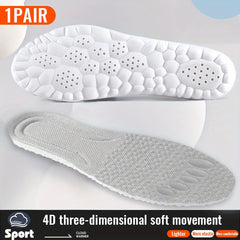 4D Massage Sports Insoles High Elastic Deodorant Comfortable Running