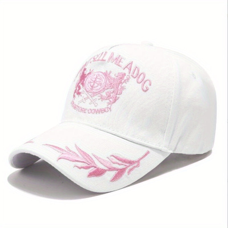 Men's Summer Grain Embroidery Baseball Cap Outdoor Sun Hat