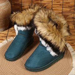 Thermal Round Toe Snow Boots Non Slip Wear Resistance Keep Warm Winter Boots