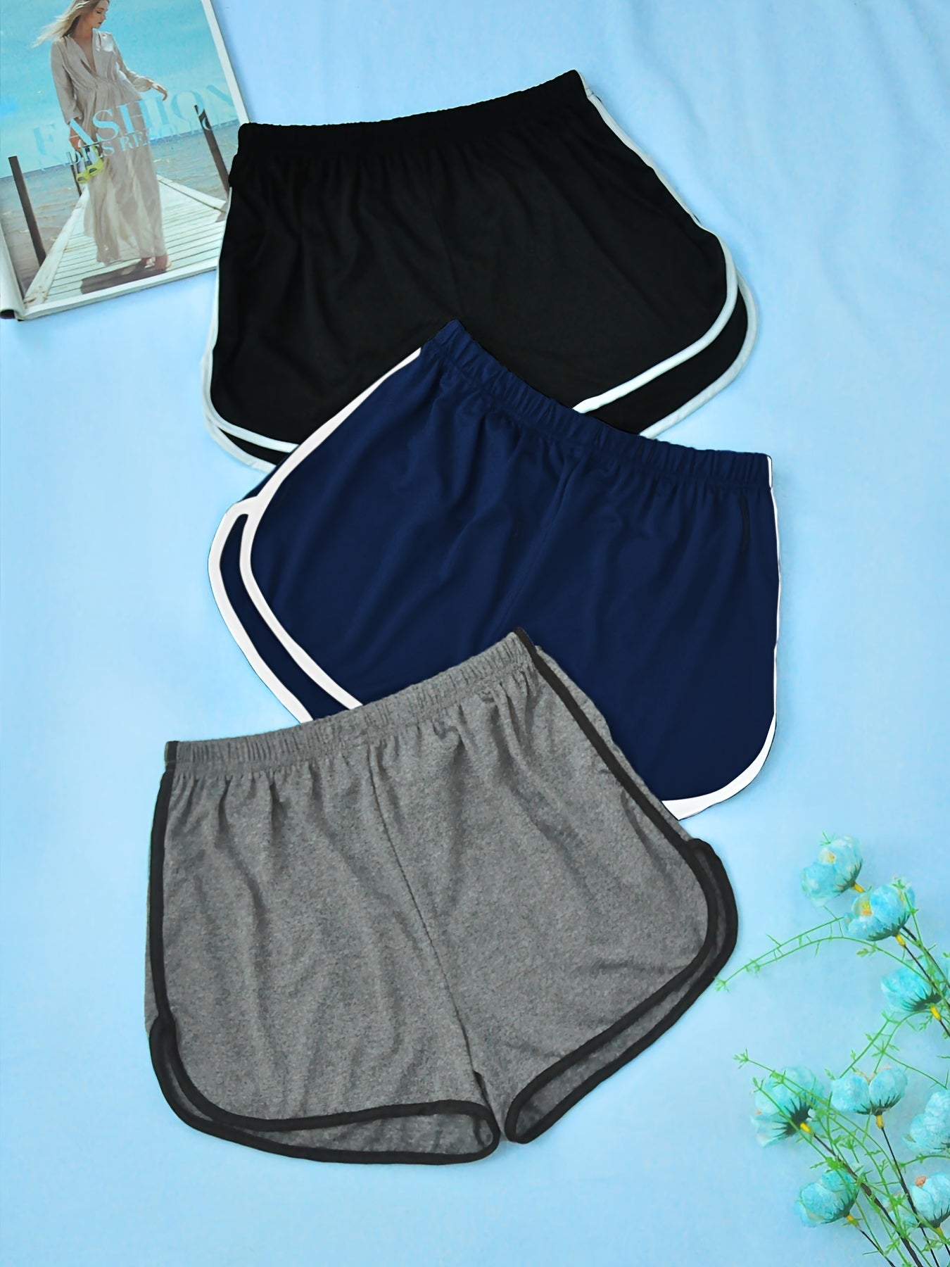 Soft & Comfy Elastic Waistband Shorts Women's Sleepwear