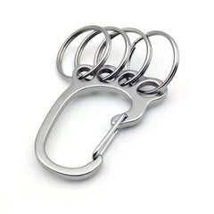 304 Stainless Steel Keychain Spring Buckle for Outdoor Hiking Camping