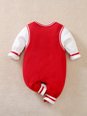 Basketball Style Infant Baby Romper Long Sleeve Cotton Newborn Bodysuit