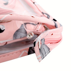 3pcs Waterproof Transparent Cosmetic Bag PVC Travel Storage Bag