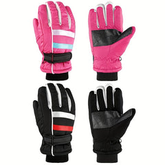 Kids Skiing Gloves Winter Waterproof Snowboard Gloves