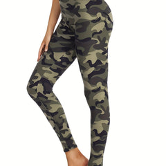 Print Running Leggings High Elastic Yoga Pants Women's Activewear